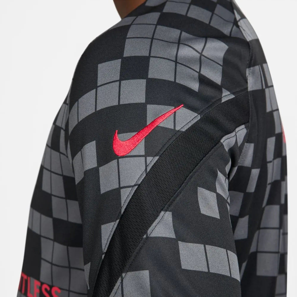 Nike 2021-22 PSG Pre-Match Jersey - Black-Grey (Detail 3)