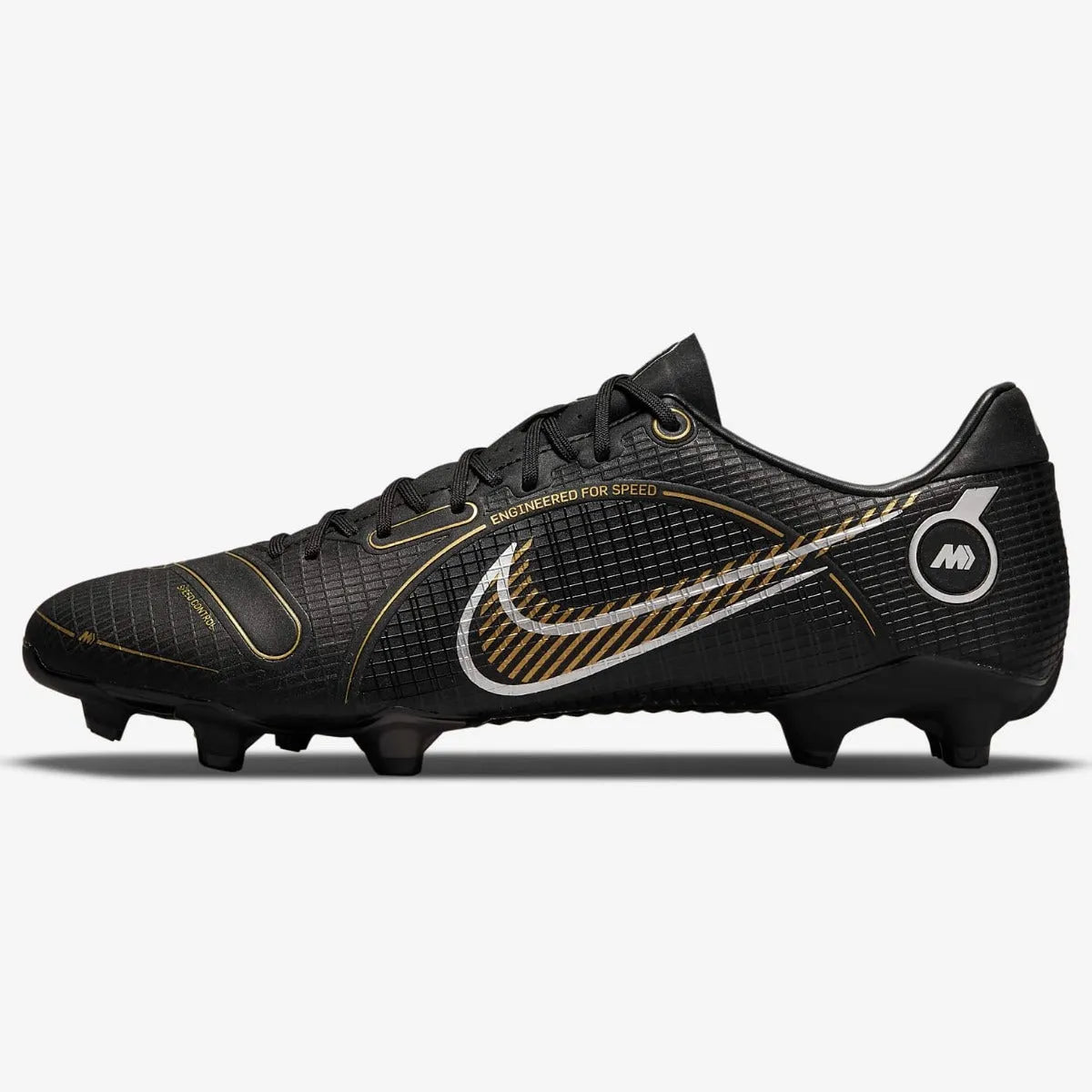 Nike Vapor 14 Academy FG-MG - Black-Gold (Side 1)