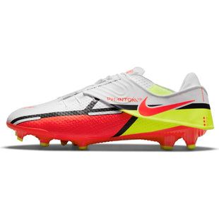 Nike Phantom GT2 Academy Flyease FG-MG - White-Volt-Crimson (Side 1)