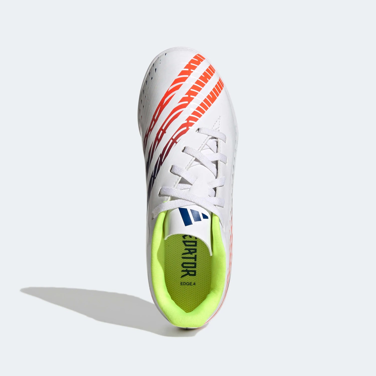 adidas Kids Predator Edge.4 Turf J - White-Yellow-Blue (Top)