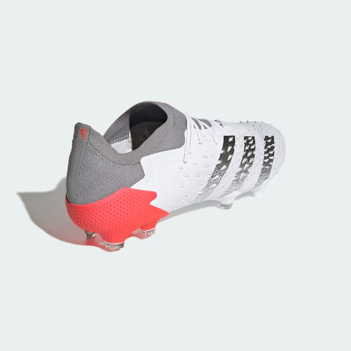 Adidas Predator Freak .1 FG - White-Grey-Solar Red (Diagonal 2)