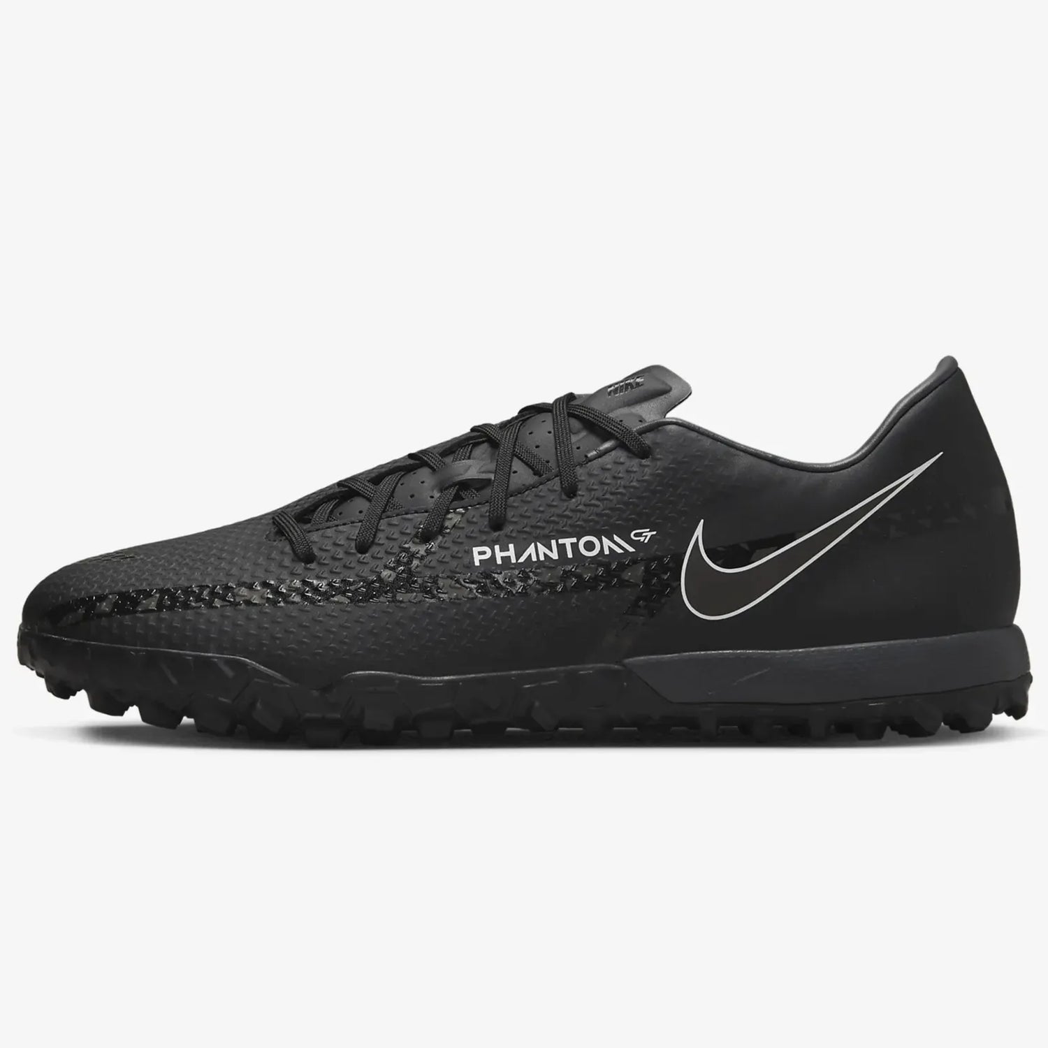 Nike Phantom GT2 Academy Turf - Black-Smoke Grey (Side 1)