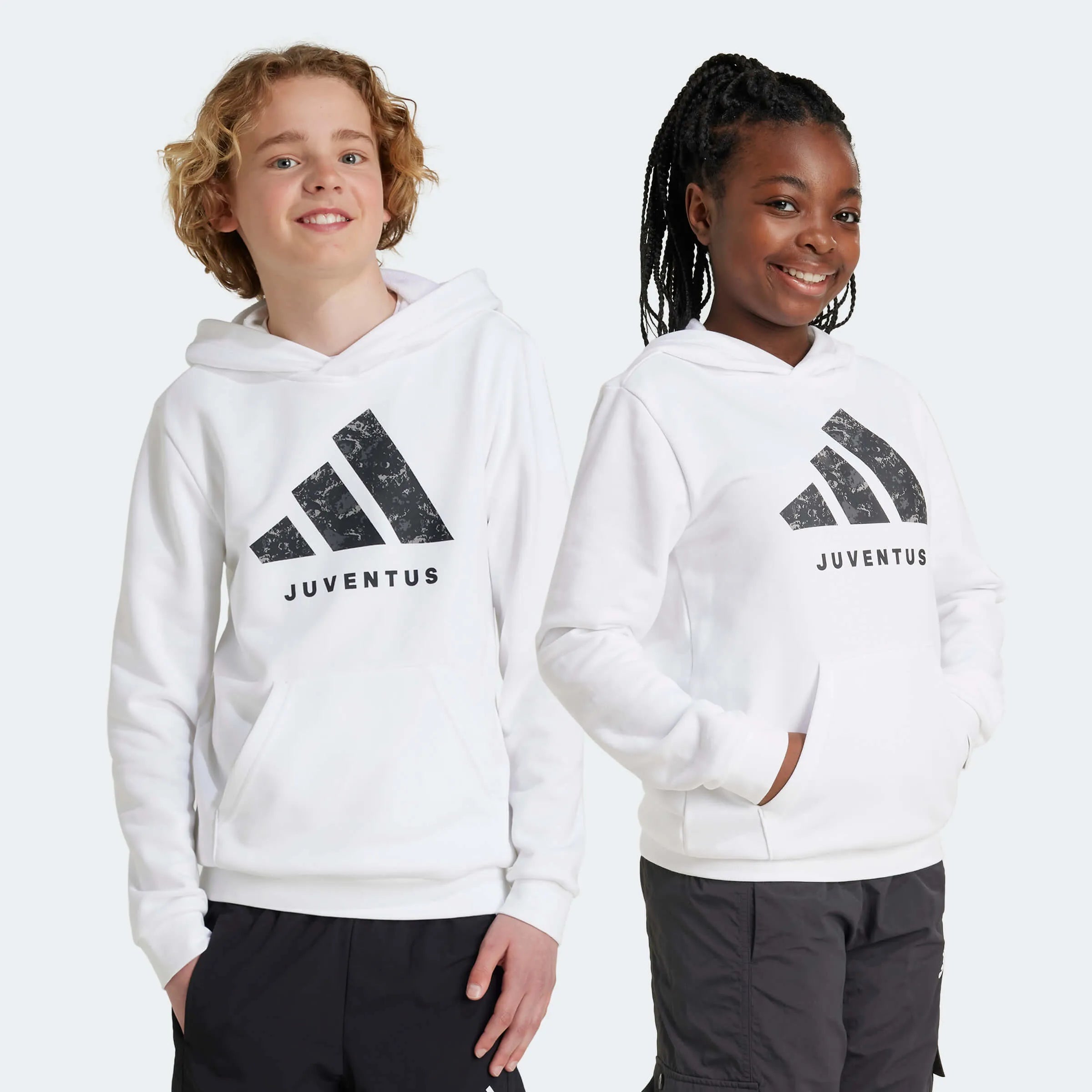 Adidas Youth Juventus Hoodie IT3846 Youth Medium White