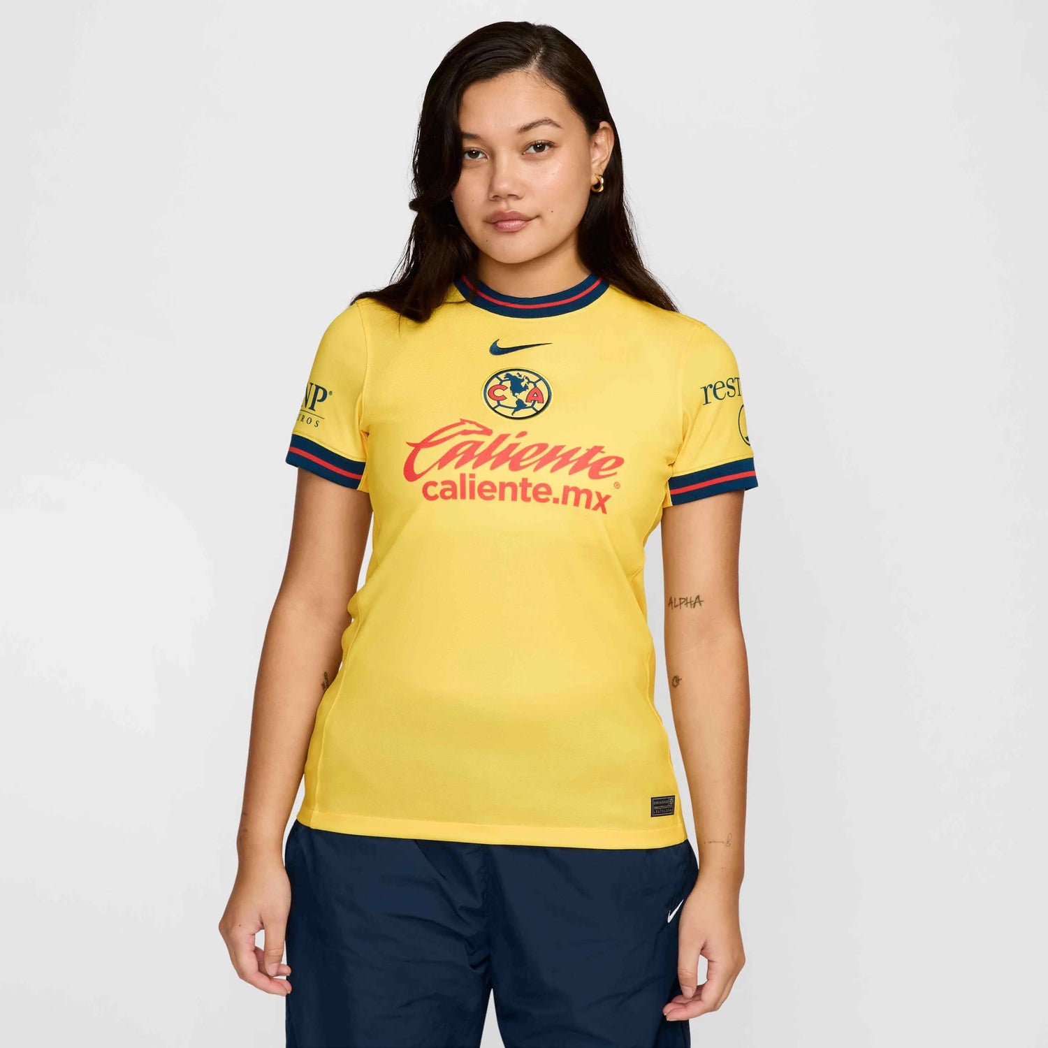 Nike 2024-25 Club America Women's Stadium Home Jersey (Model - Front)