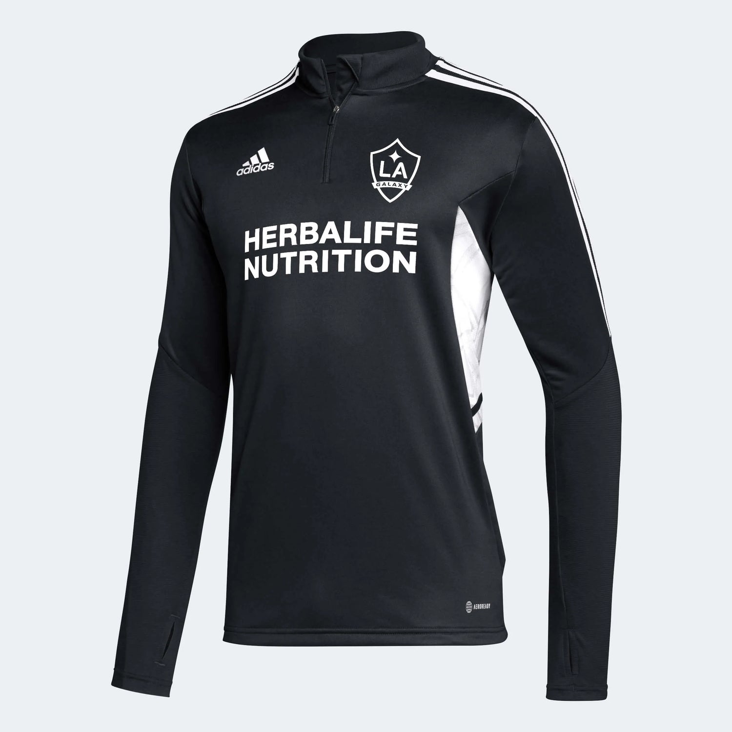 adidas 2022-23 LA Galaxy Training Top - Black-White