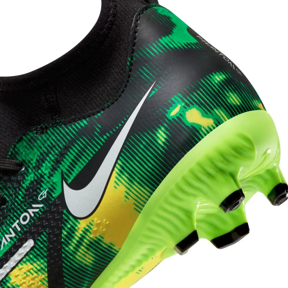 Nike JR Phantom Gt2 Academy DF SW FG-MG - Black-Green Strike (Detail 3)