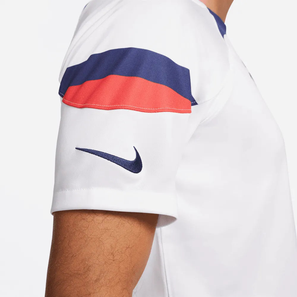 Nike 2022-23 USA Women's Home Jersey (Men's Cut) - White-Loyal Blue (Detail 2)