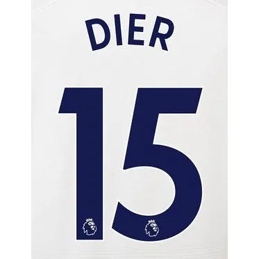 Tottenham 2018/19 Home Dier #15 Jersey Name Set