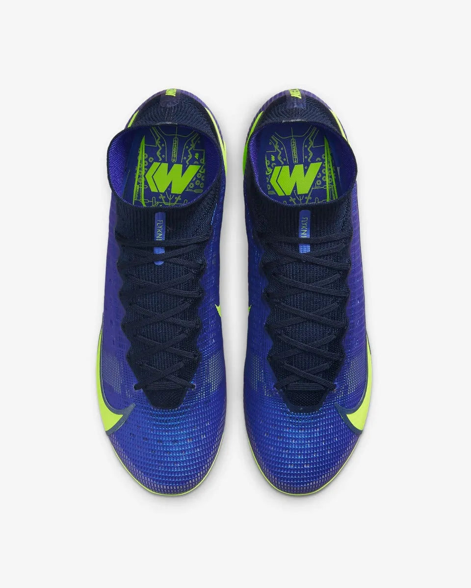 Nike Superfly 8 Elite FG - Sapphire-Volt (Pair - Top)