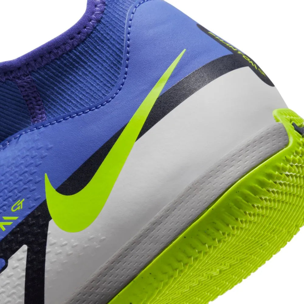 Nike JR Phantom GT2 Academy IC - Sapphire-Volt-Grey (Detail 2)