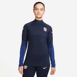 Nike 2022-23 USA Women's Strike Drill Top - Navy (Model - Front)