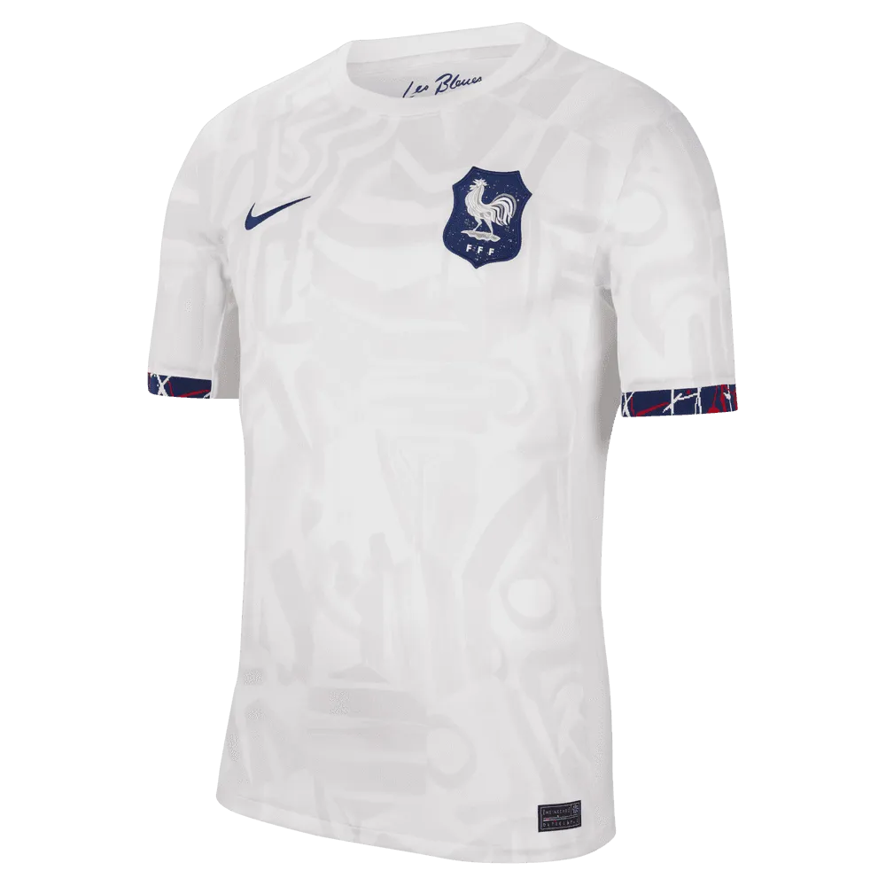 Nike 2023-24 France Women's (Men's Cut) Stadium Away Jersey (Front)