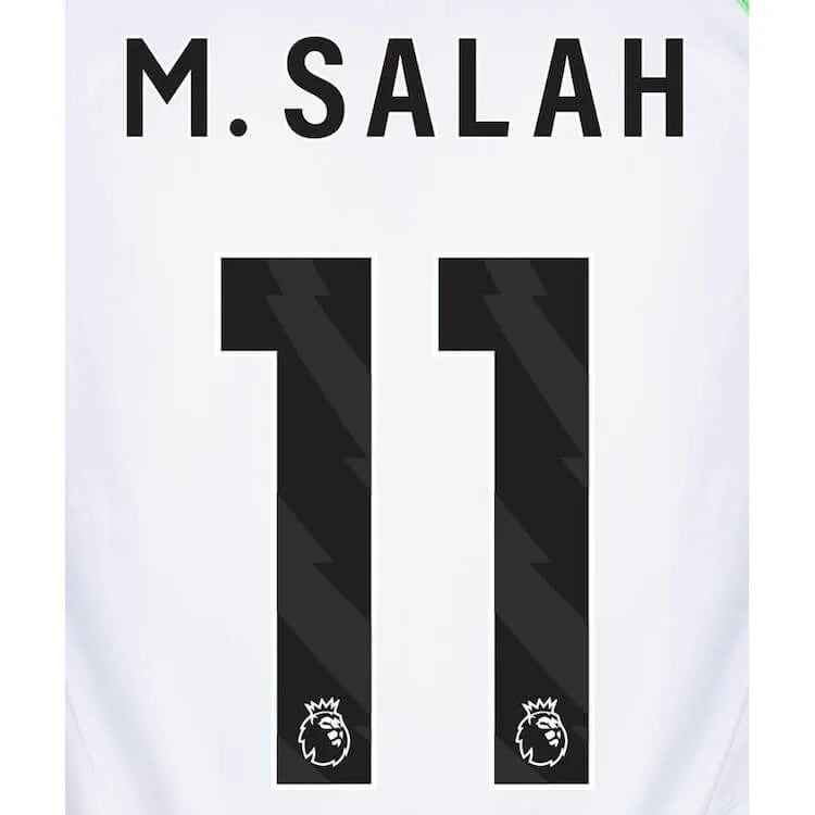 Liverpool 2023-Away Salah #11 Jersey Name Set-Black (Back)