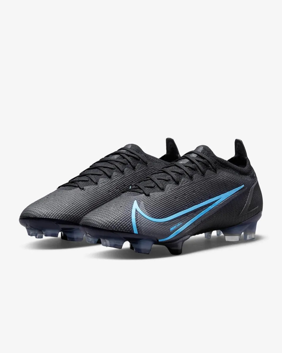 Nike Vapor 14 Elite FG - Black-Blue (Pair - Diagonal)