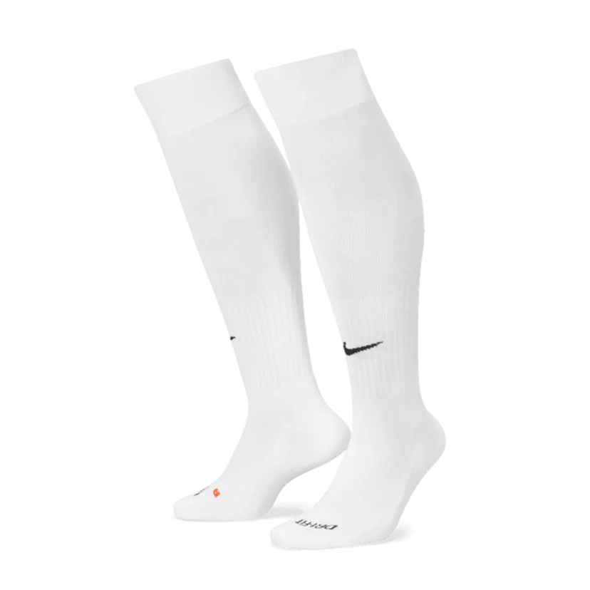 Nike Classic Knee-High Socks White (Pair - Lateral)