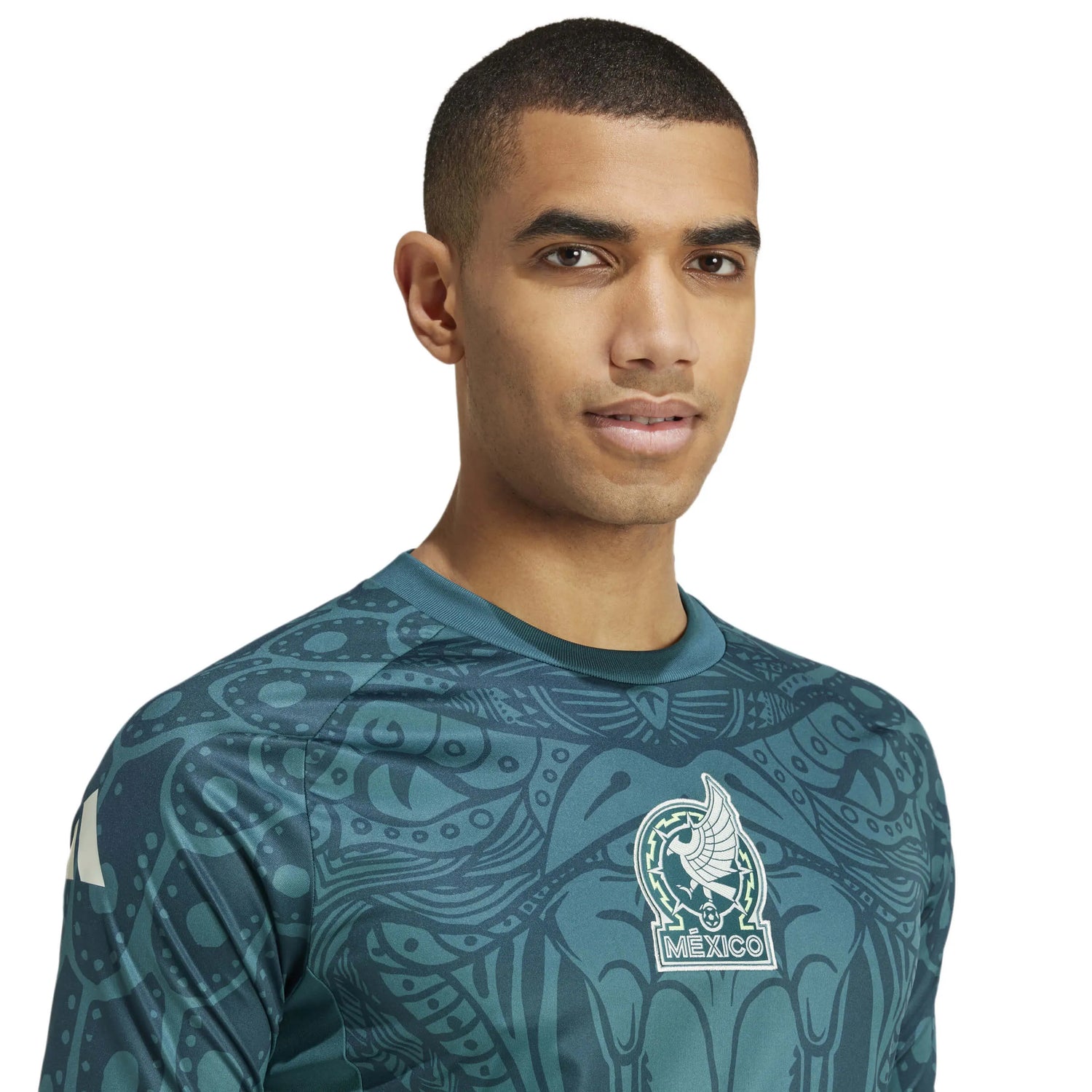 adidas 2024-25 Mexico Men's Pre-Match Jersey (Detail 1)