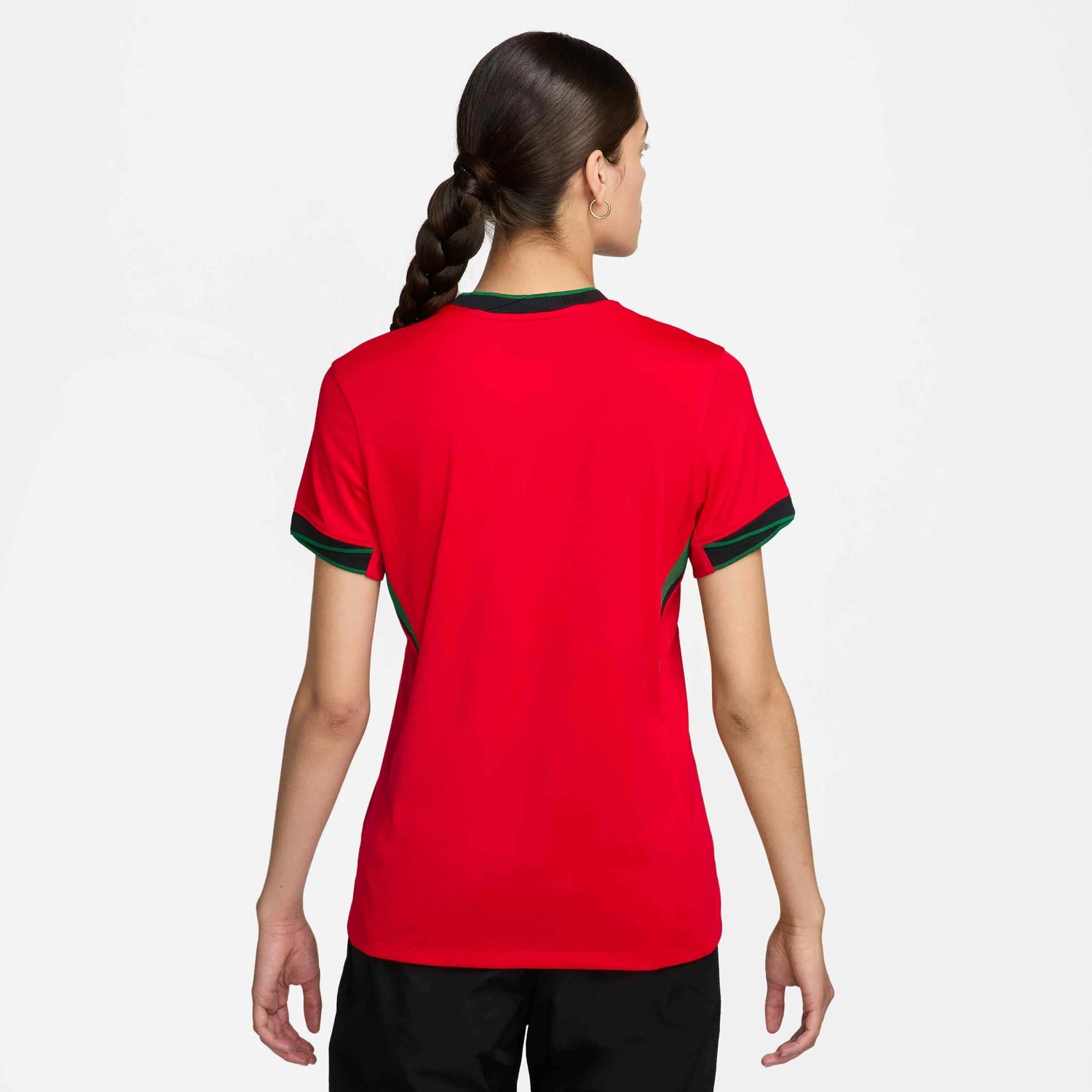 Nike 2024-25 Portugal Women's Stadium Home Jersey (Model - Back)