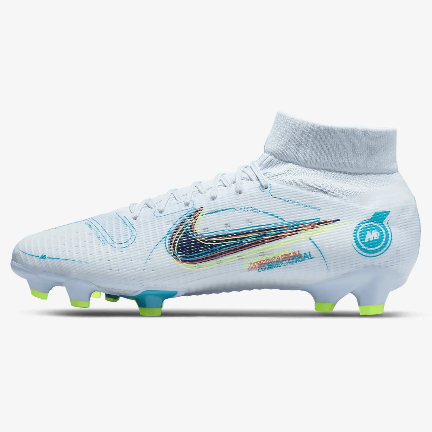 Nike Superfly 8 Pro FG - Grey-Blue (Side 1)