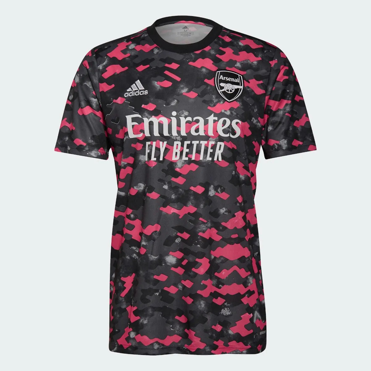 Adidas 2021-22 Arsenal Pre-Match Jersey - Black-Pink (Front)