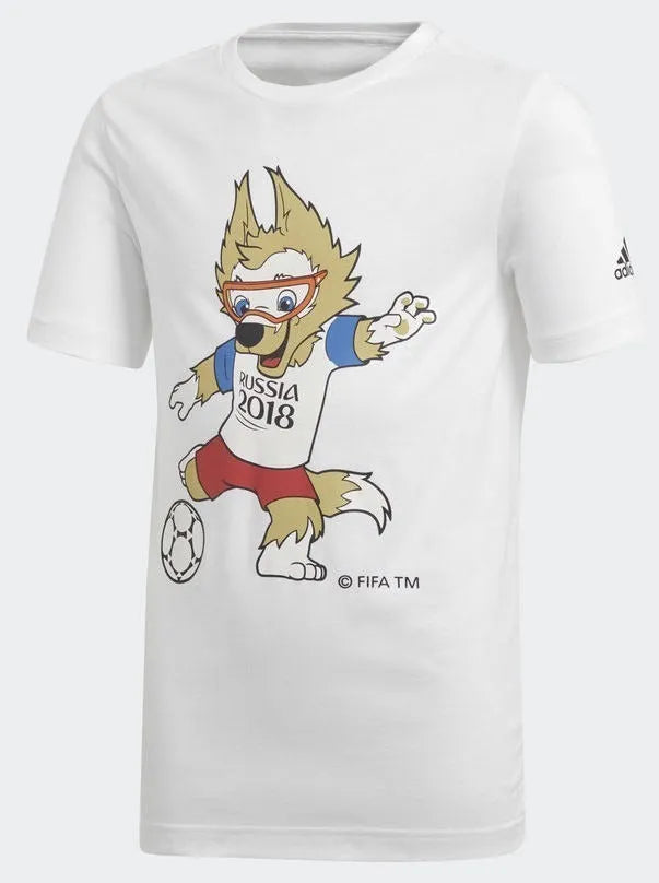 adidas 2018 World Cup Youth Mascot Tee - White