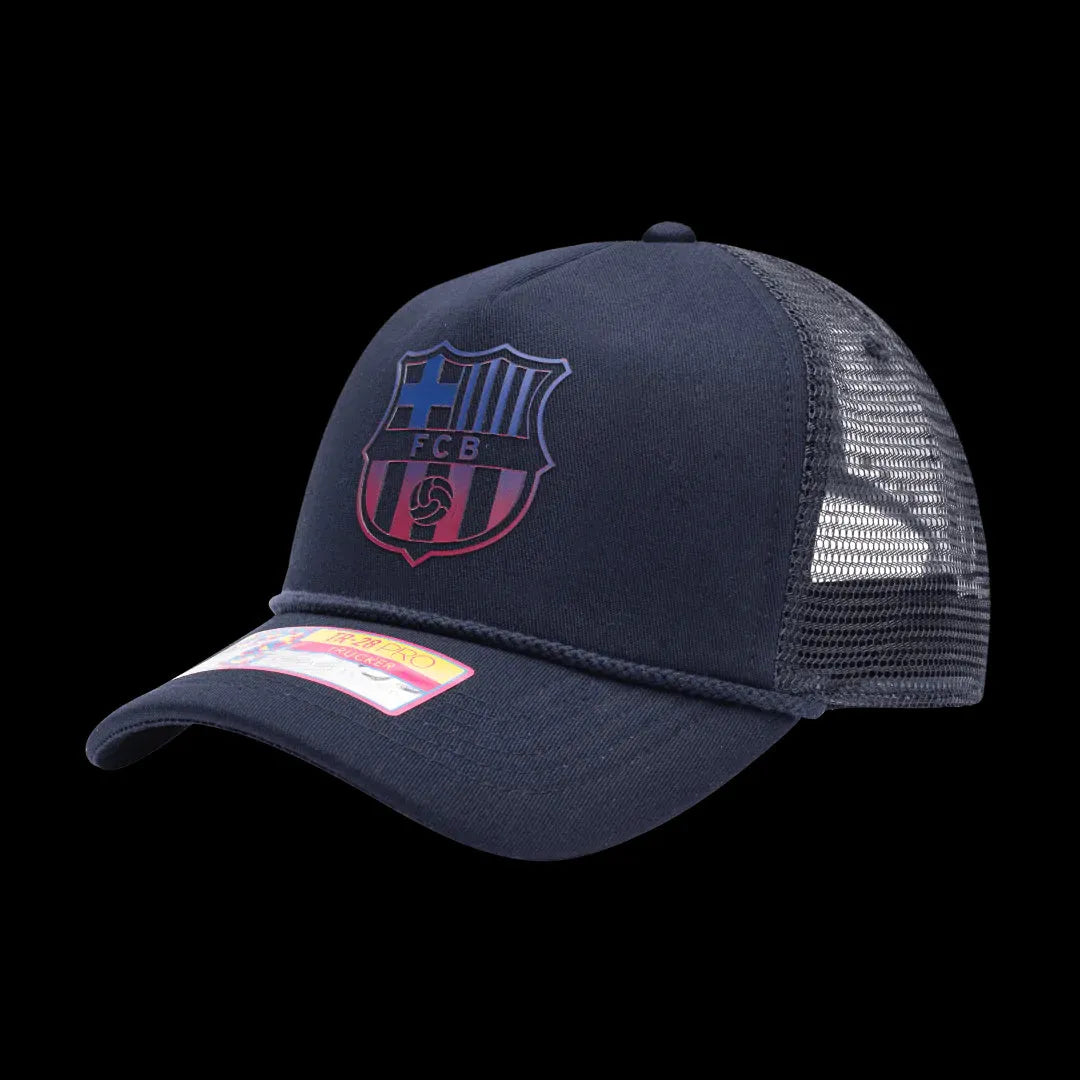 FI Collection Barcelona Atmosphere Trucker Hat - Navy (Diagonal 1)