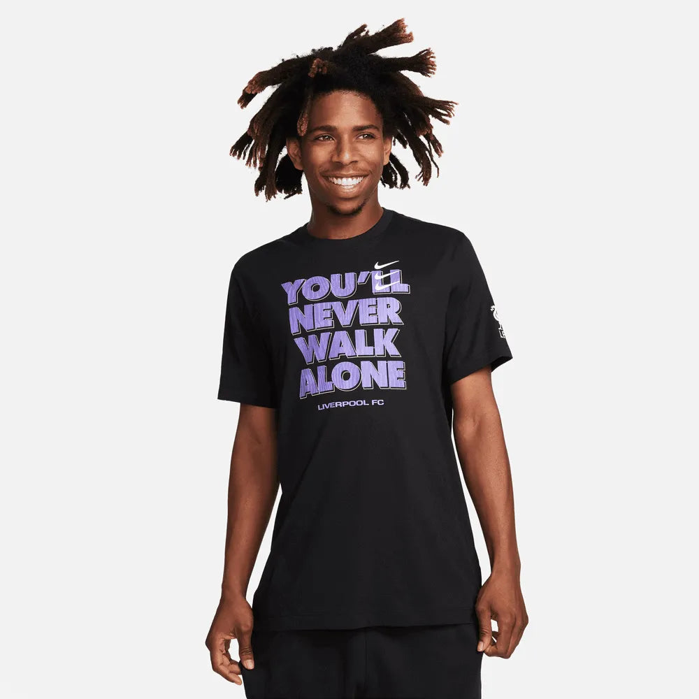 Nike 2023-24 Liverpool Men's Verbiage CL Tee (Model - Front)