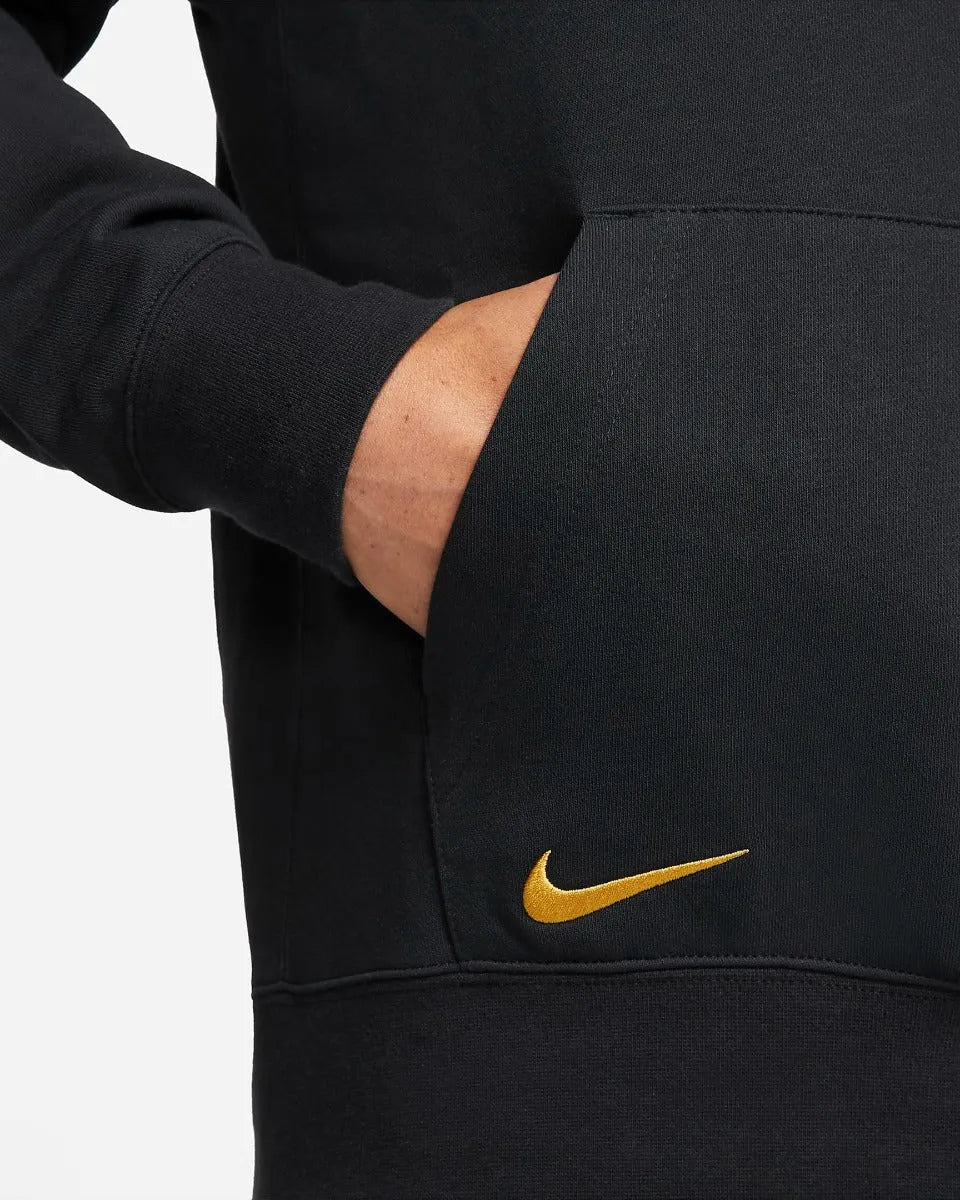 Nike 2021-22 Inter Milan GFA Fleece Hoodie - Black-Blue (Detail 3)