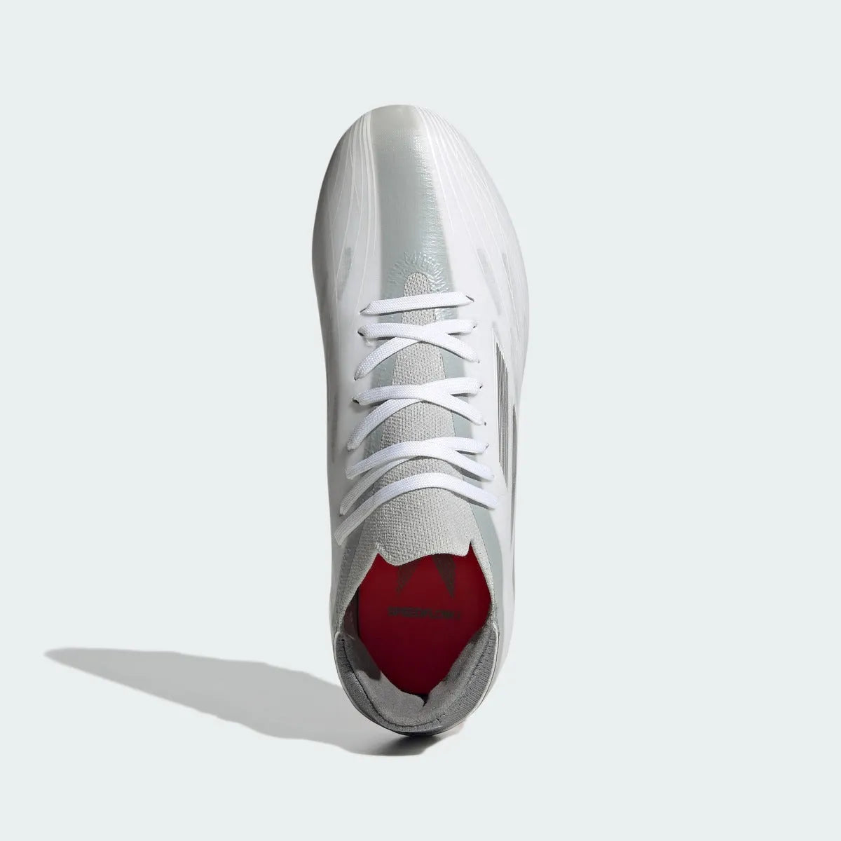 Adidas JR X Speedflow .1 FG - White-Iron Metallic (Top)