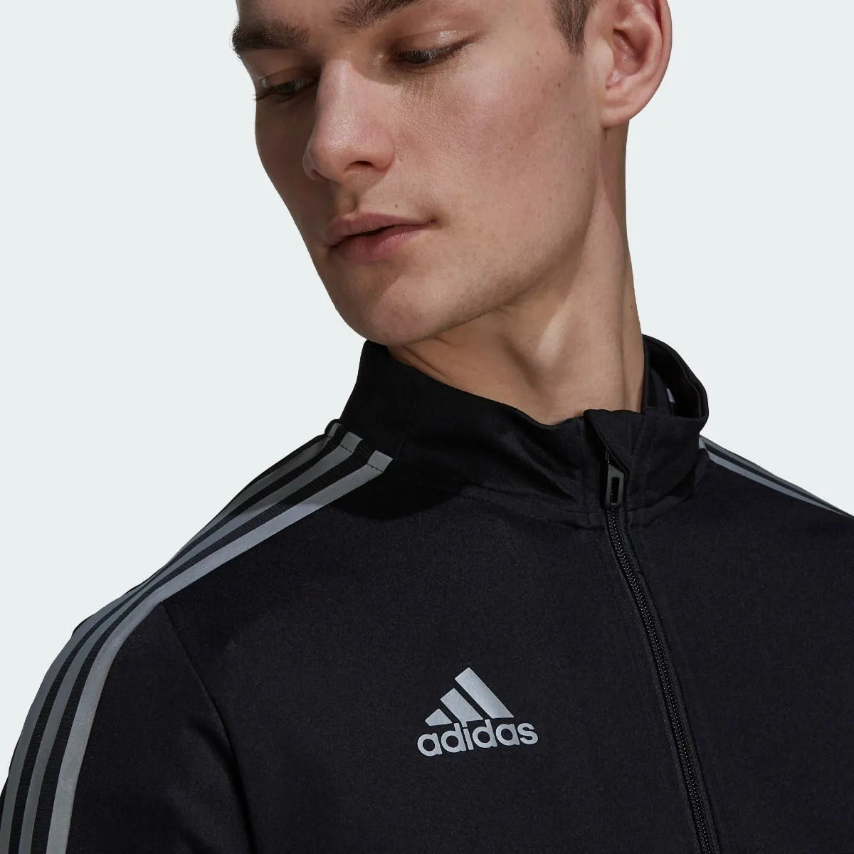 Adidas Tiro Track Jacket - Black-White (Detail 1)