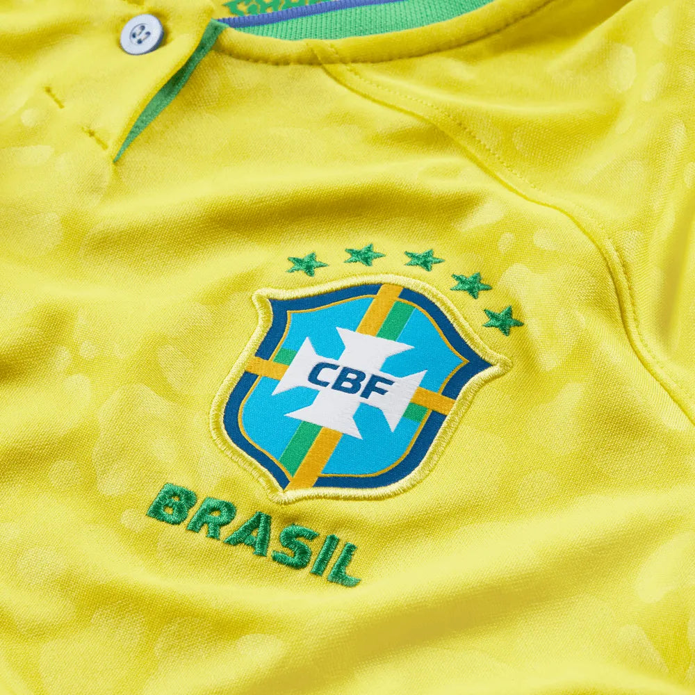 Nike 2022-23 Brazil Women's Home Jersey - Yellow (Detail 2)