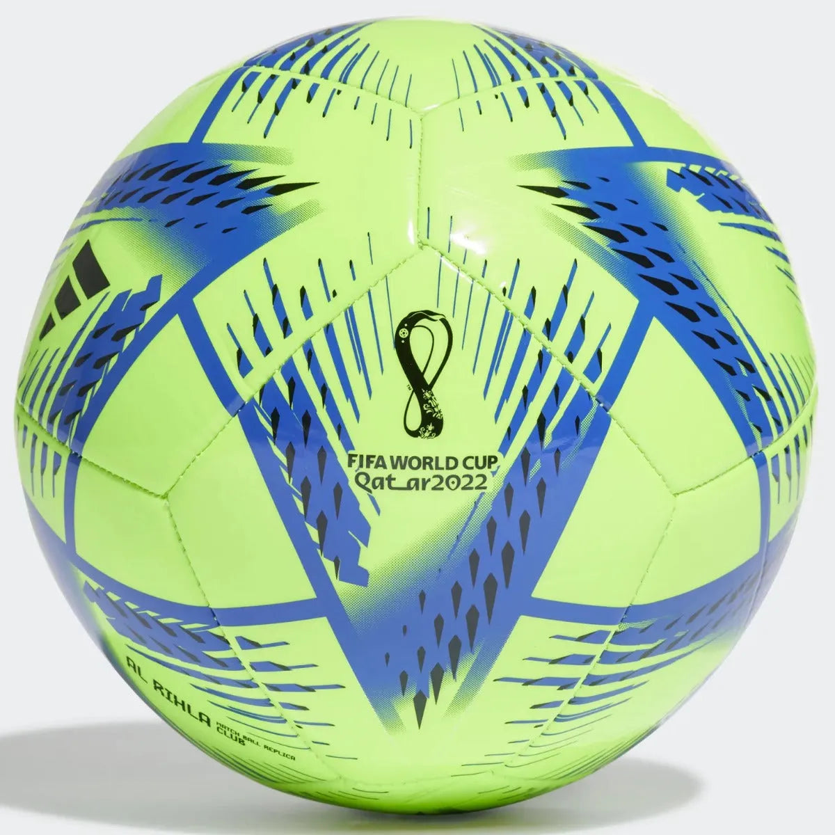 adidas World Cup 2022 Al Rihla Club Ball - Signal Green-Pantone-Black (Front)