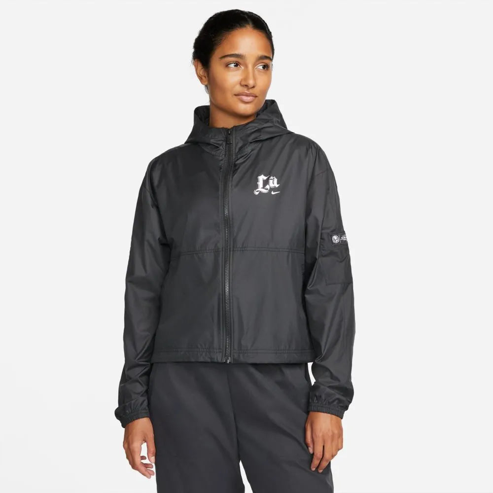 Nike 2021-22 Club America Women NSW Woven jacket - Black (Model - Front)