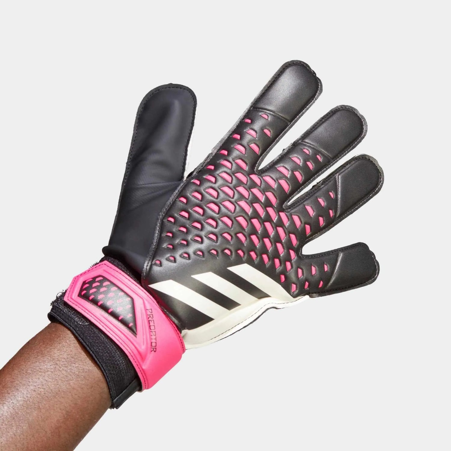 adidas Predator GL Training Goalkeeper Gloves - Black-White-Pink (Single - Outer)