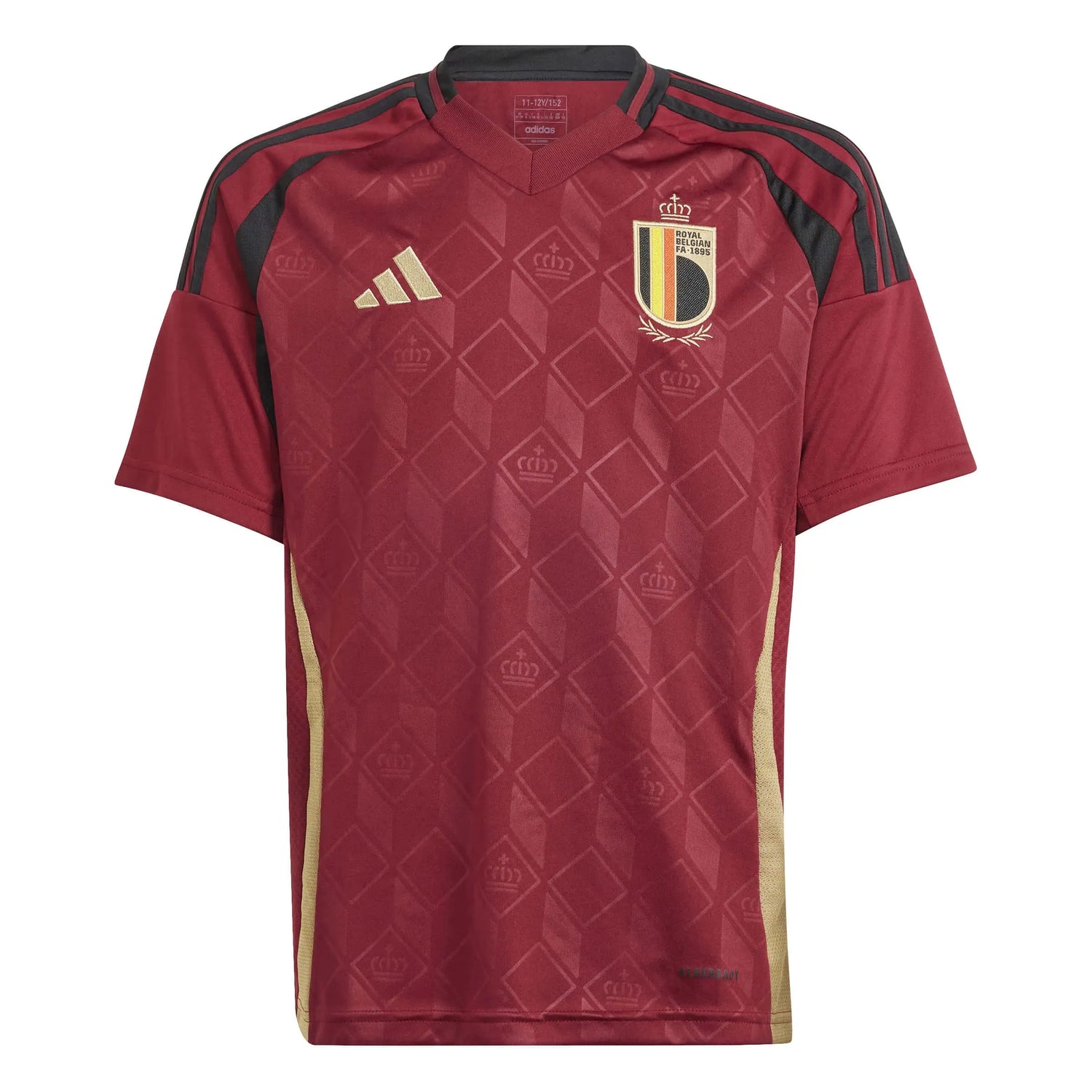 adidas 2024-25 Belgium Youth Stadium Jersey (Front)