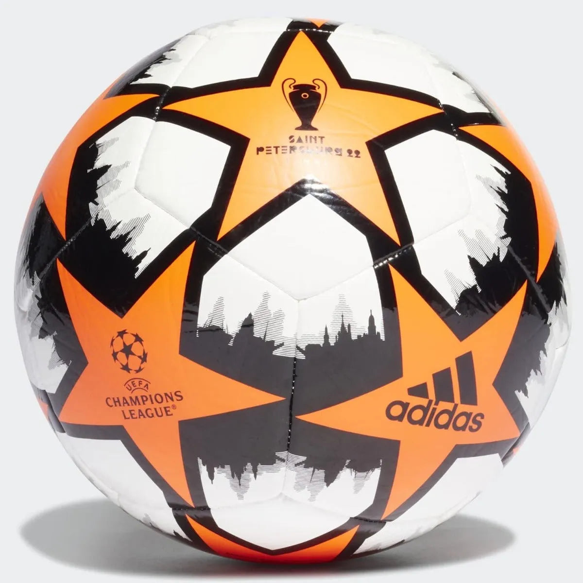 adidas UCL Club St. Petersburg Ball - Orange-White-Black (Front)