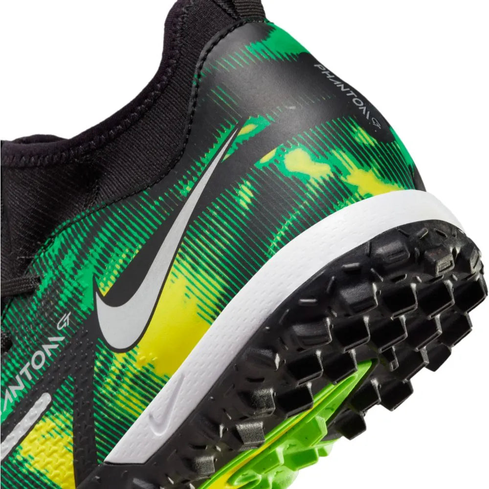 Nike JR Phantom GT2 Academy DF SW TF  - Black-Green Strike (Detail 2)