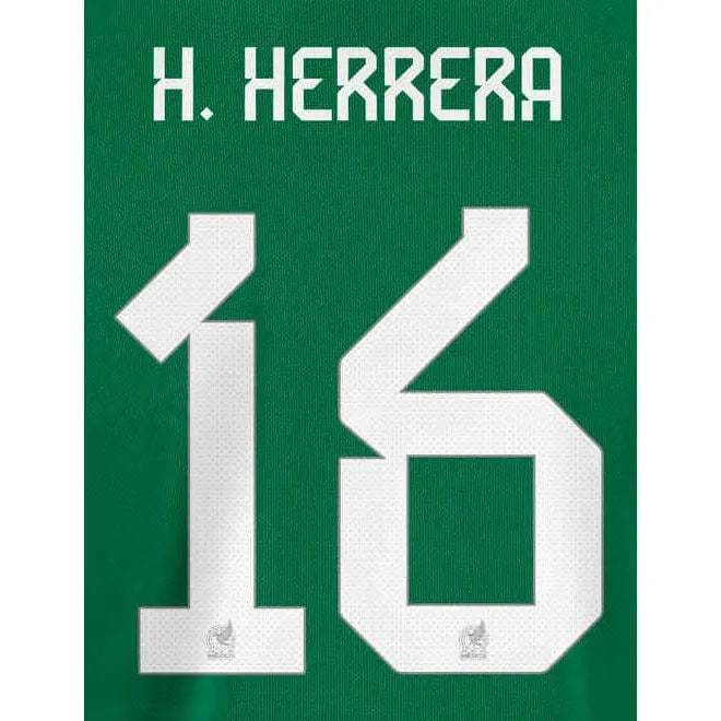 Mexico 2022-23 Home H. Herrera #16 Jersey Name Set (Back)