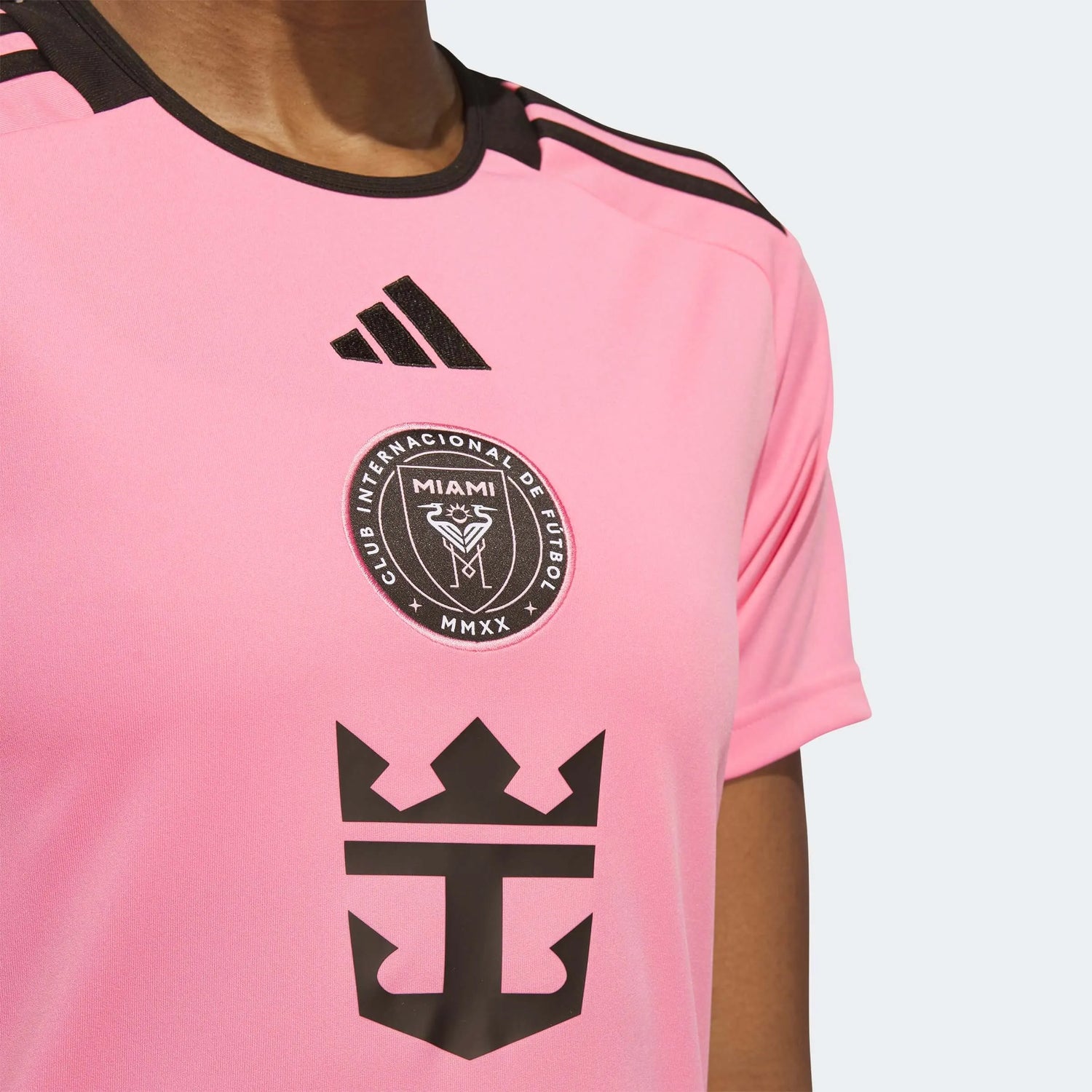 adidas 2024-25 Inter Miami Women's Messi #10 Stadium Home Jersey (Detail 1)