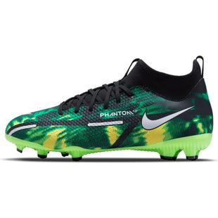 Nike JR Phantom Gt2 Academy DF SW FG-MG - Black-Green Strike (Side 1)