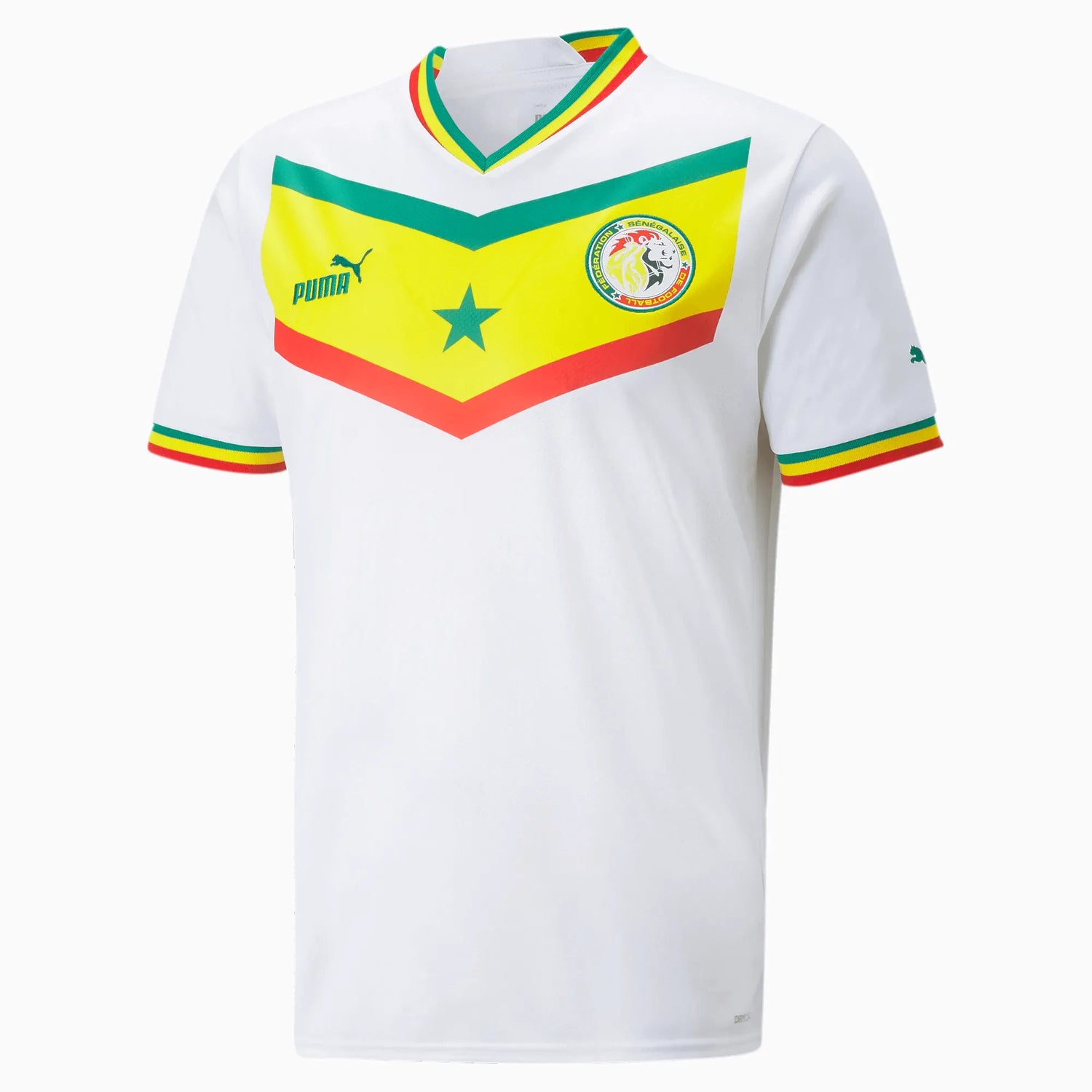 Puma 2022-23 Senegal Home Jersey - White-Yellow