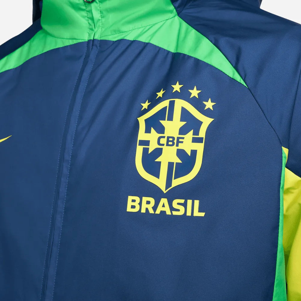 Nike Brazil Fleece Soccer Jacket Mens Size M Full Zip outlet Jacket Blue La Selecao