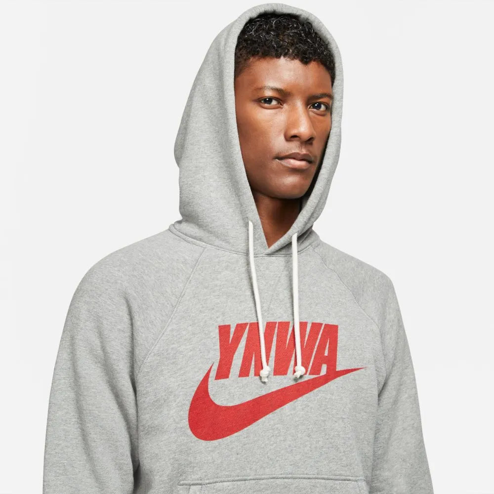 Nike 2021-22 Liverpool MNSW Heritage Hoodie - Grey-Red (Detail 1)