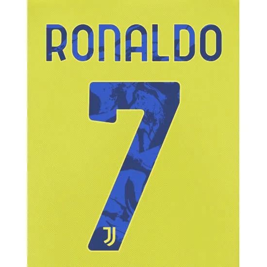 Juventus 2021/22 Third Ronaldo #7 Jersey Name Set (Main)