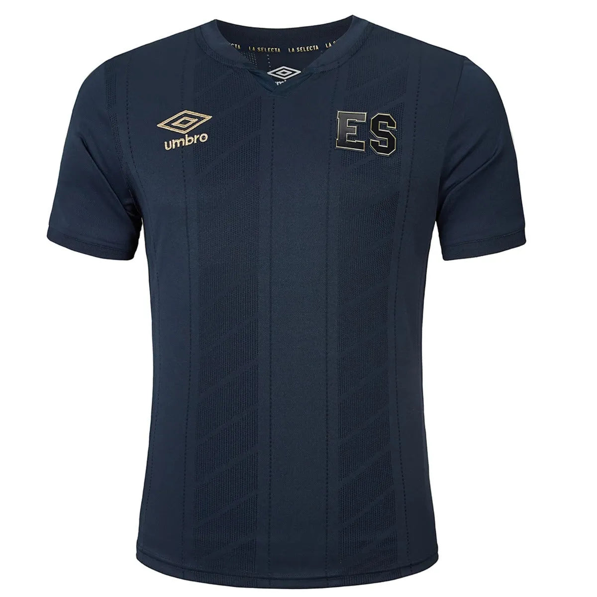 Umbro 2022 El Salvador Third Jersey - Navy-Gold (Front)