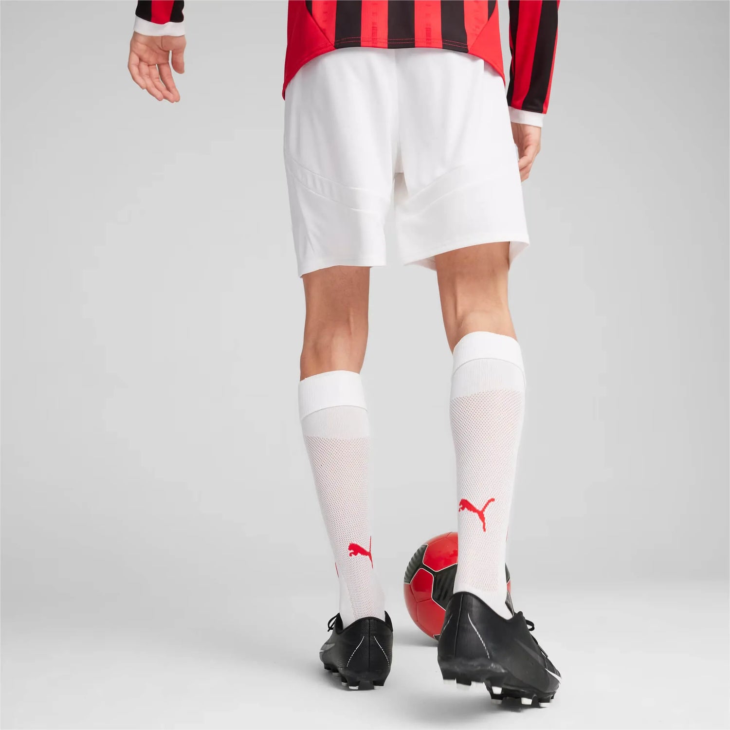 Puma 2024-25 AC Milan Men's Stadium Home Shorts (Model - Back)