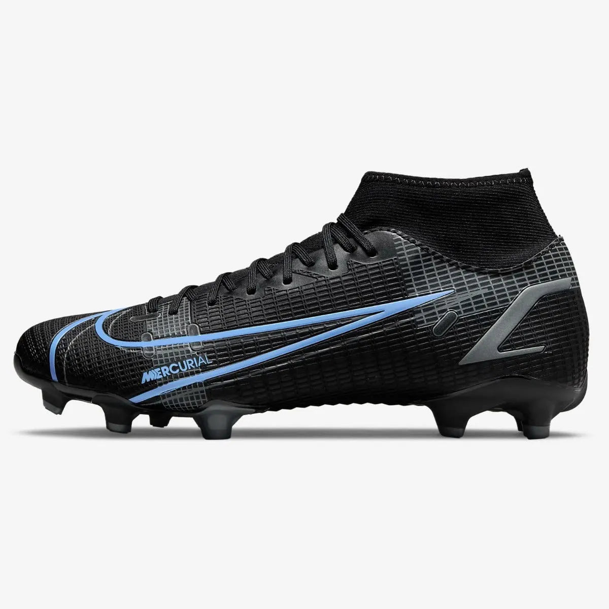 Nike Superfly 8 Academy FG-MG - Black-Blue (Side 1)