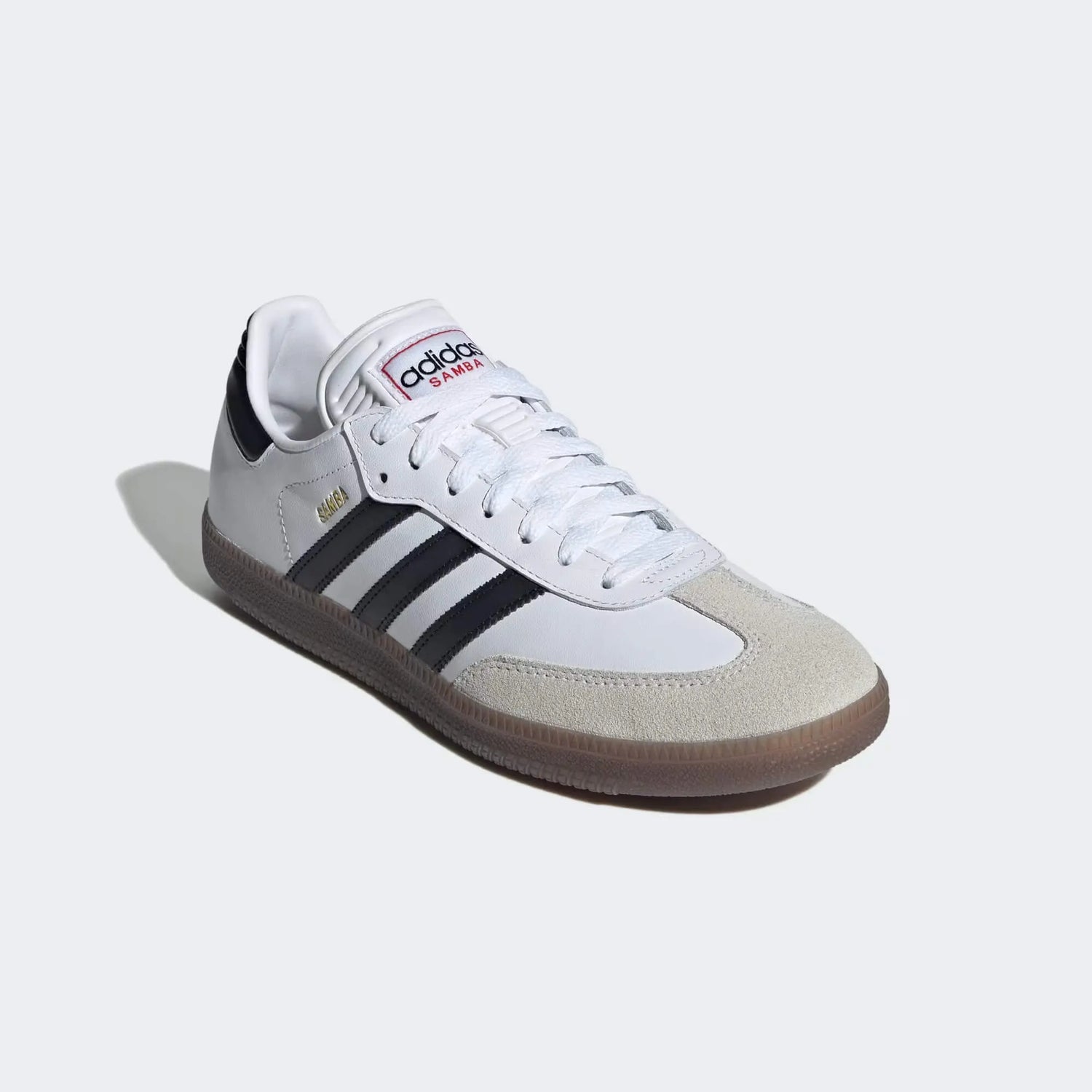 adidas Samba Cloud White-Core Black-Vivid Red (Lateral - Front)