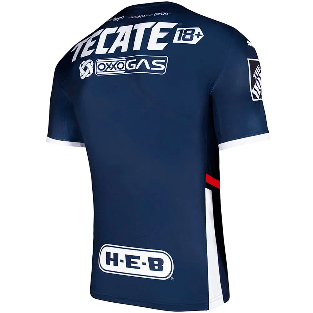 Puma 2021-22 Monterrey Home jersey - Navy-White (Back)