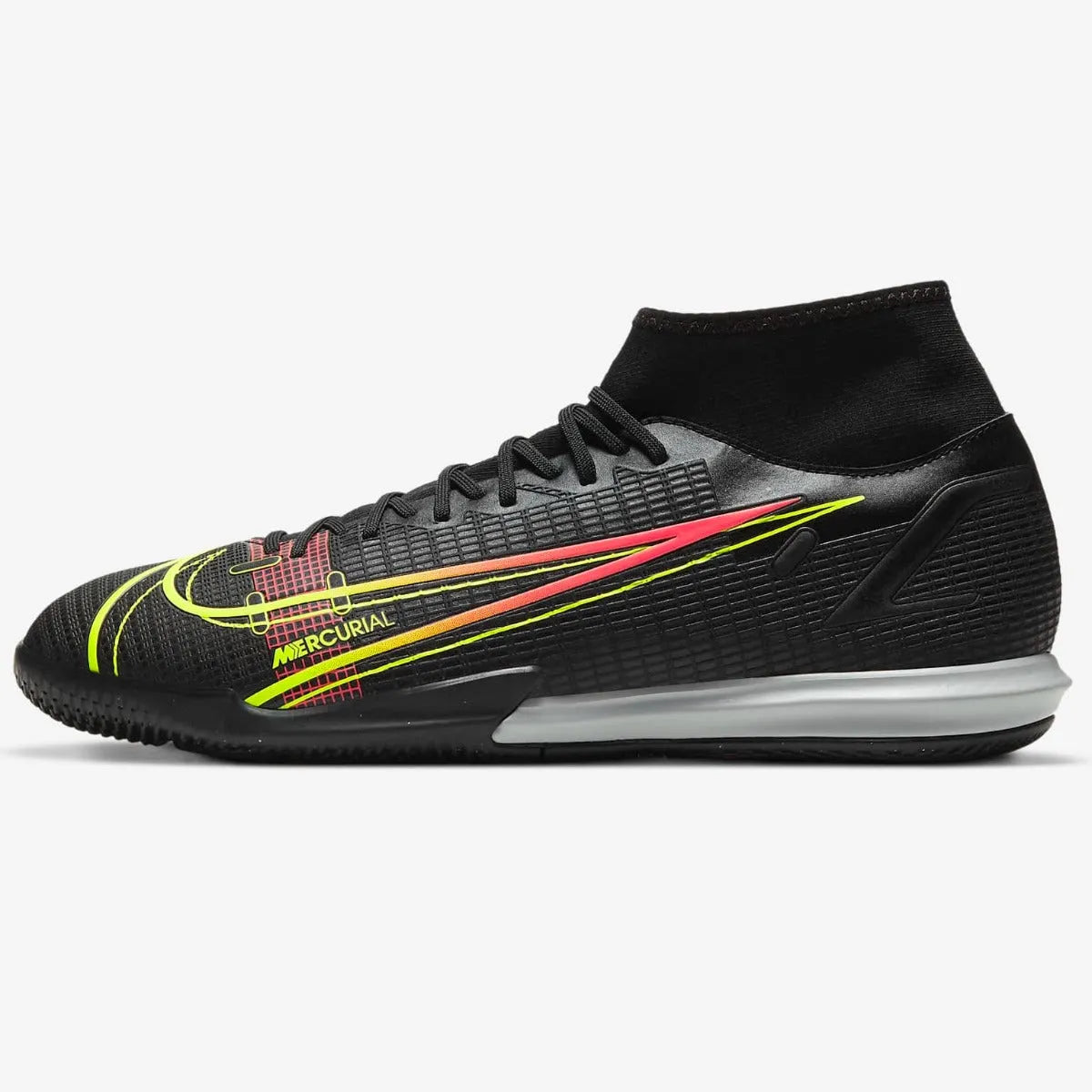 Nike Mercurial Superfly 8 Academy IC - Black-Volt-Crimson (Side 1)