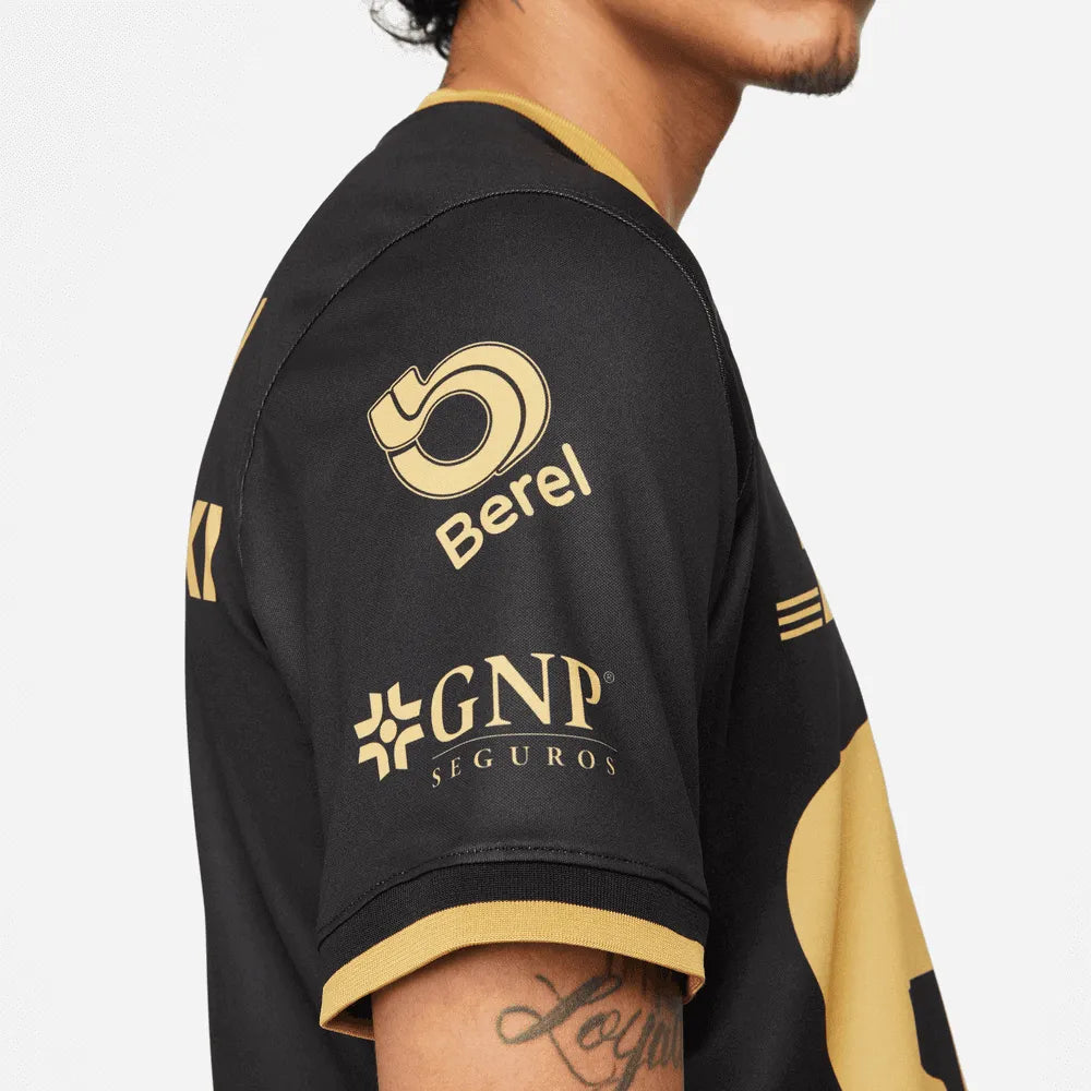 Nike 2023 Pumas Third Jersey - Black-Gold (Detail 3)